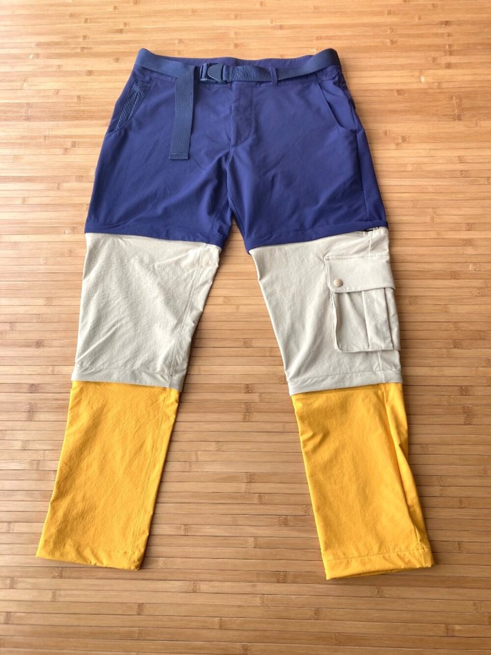 Outdoor Voices RecTrek Zip-Off Convertible Cargo Pants Mens Large L Colorblock